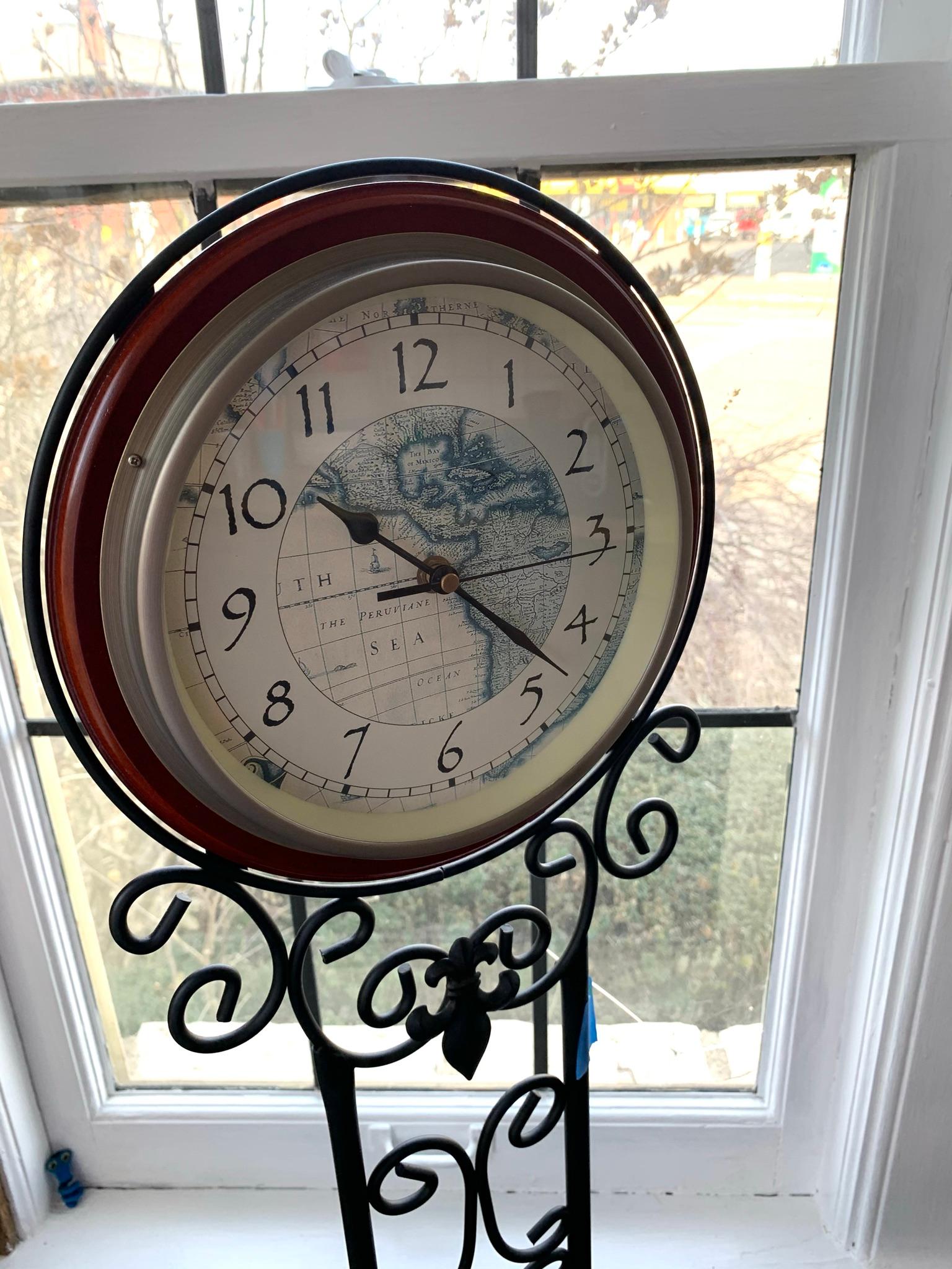 Bistro Set with Matching Clock