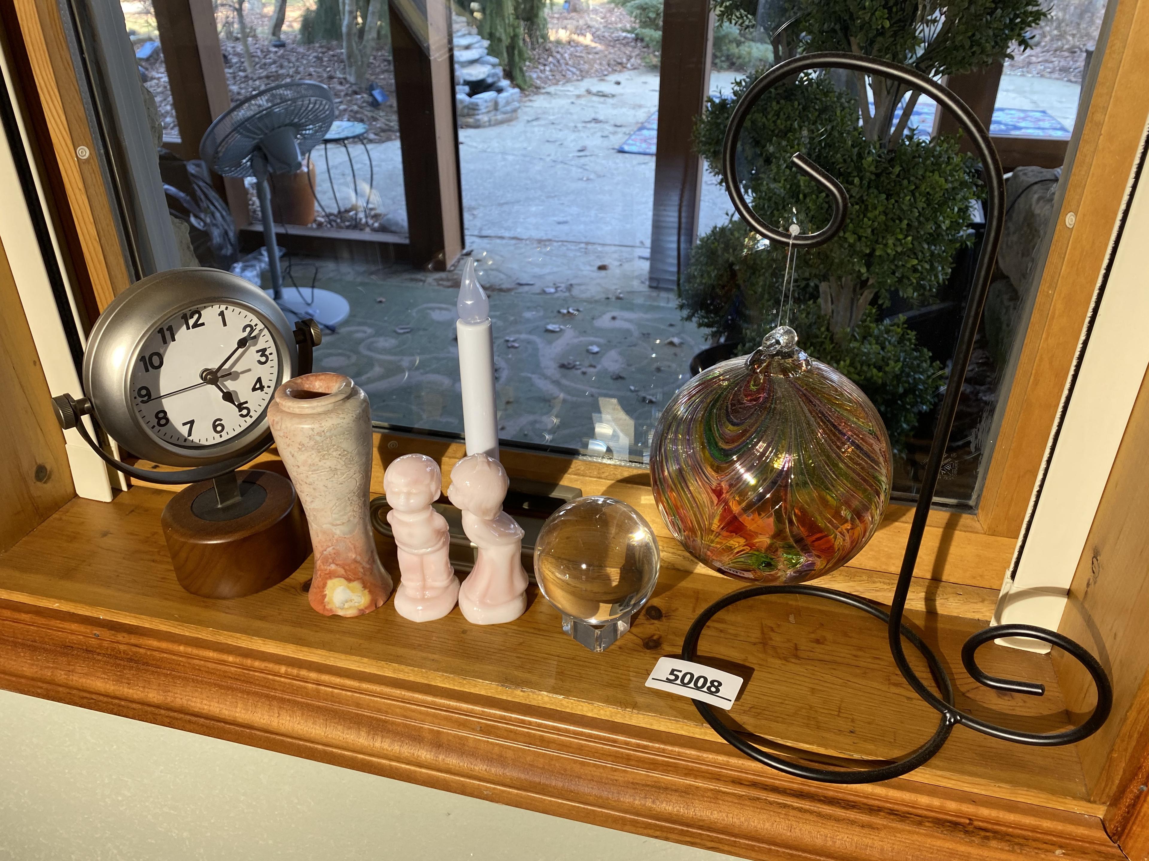 Assorted items on windowsill lot