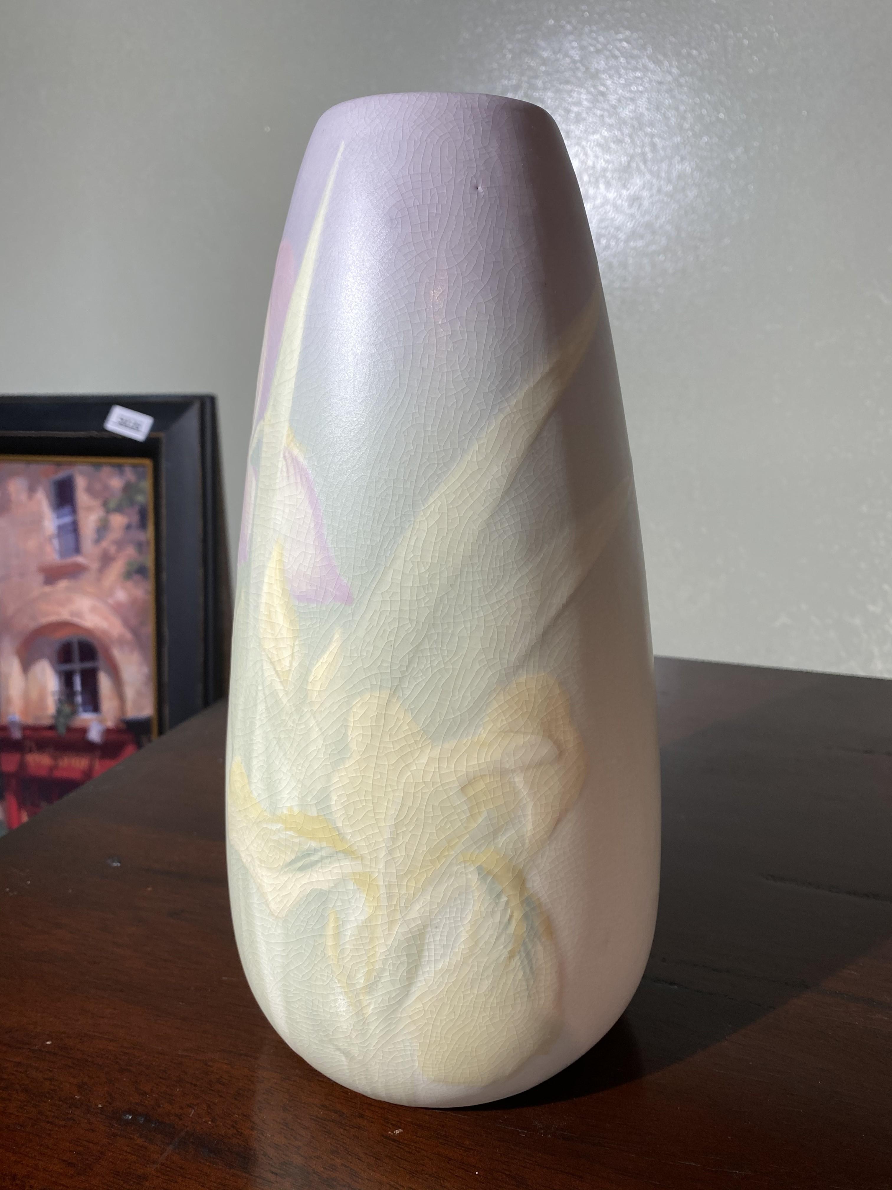 Weller Art Pottery Matte Glazed Floral Vase - excellent