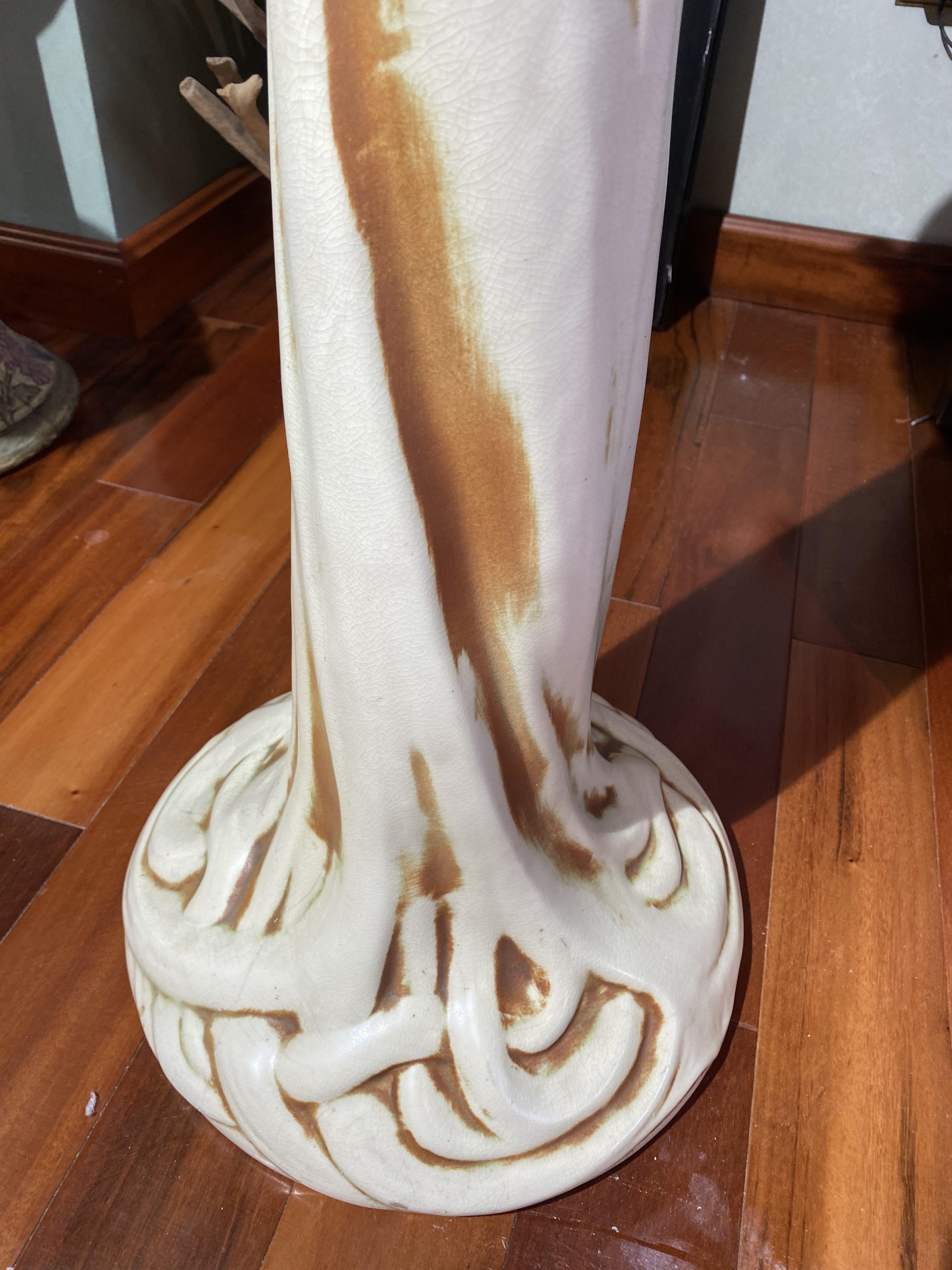 Rare Weller Art Pottery Art Nouveau Pedestal
