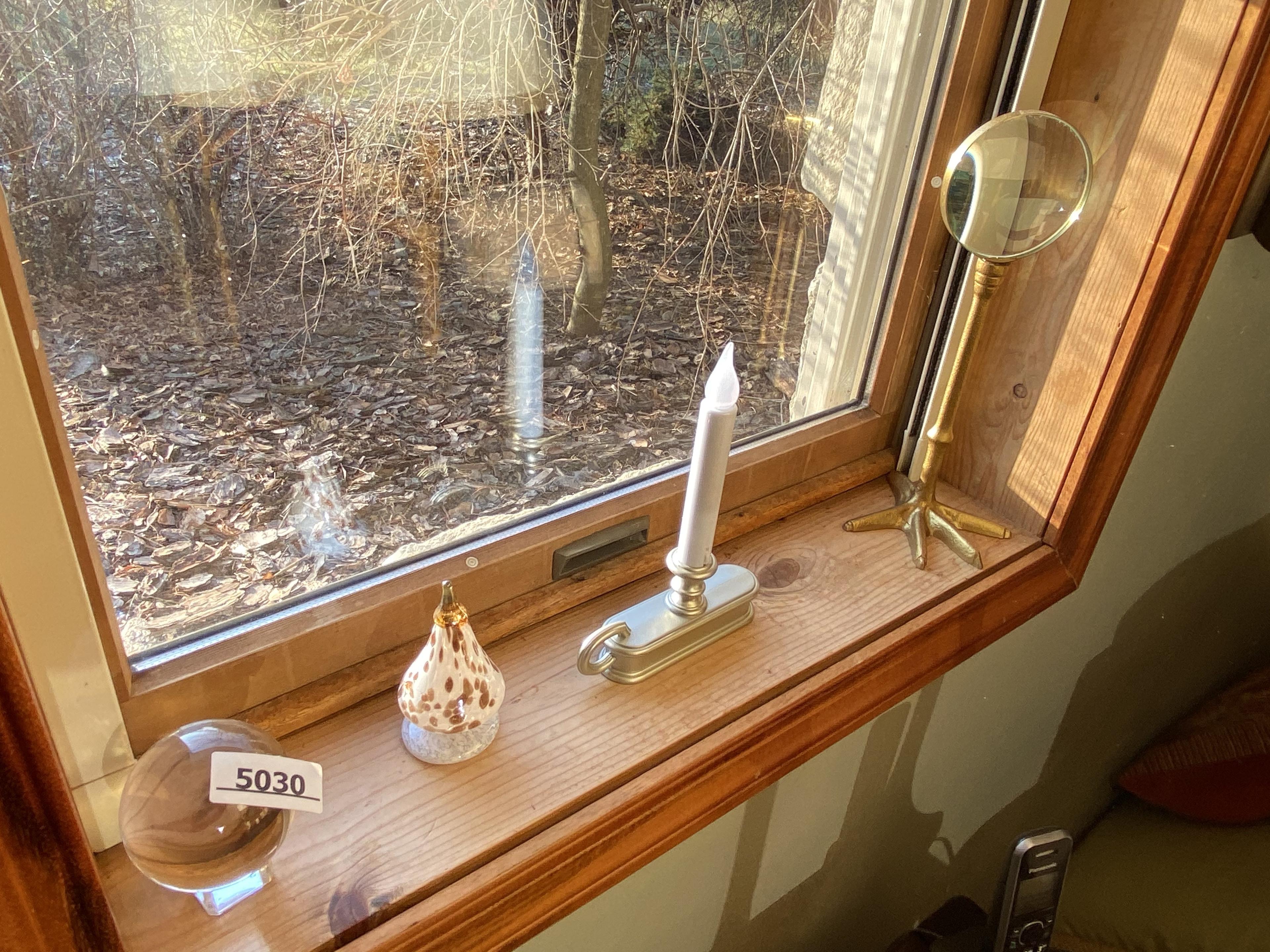 Windowsill lot of assorted items