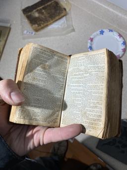 Antique early bible, McConnelsville Ohio Phone Directory