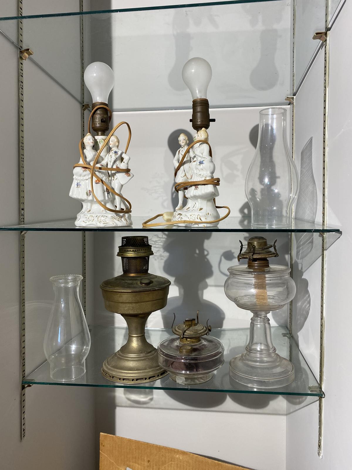 Old Oil Lamps and more lot