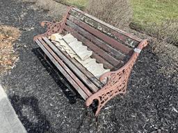 Older bench, art pottery