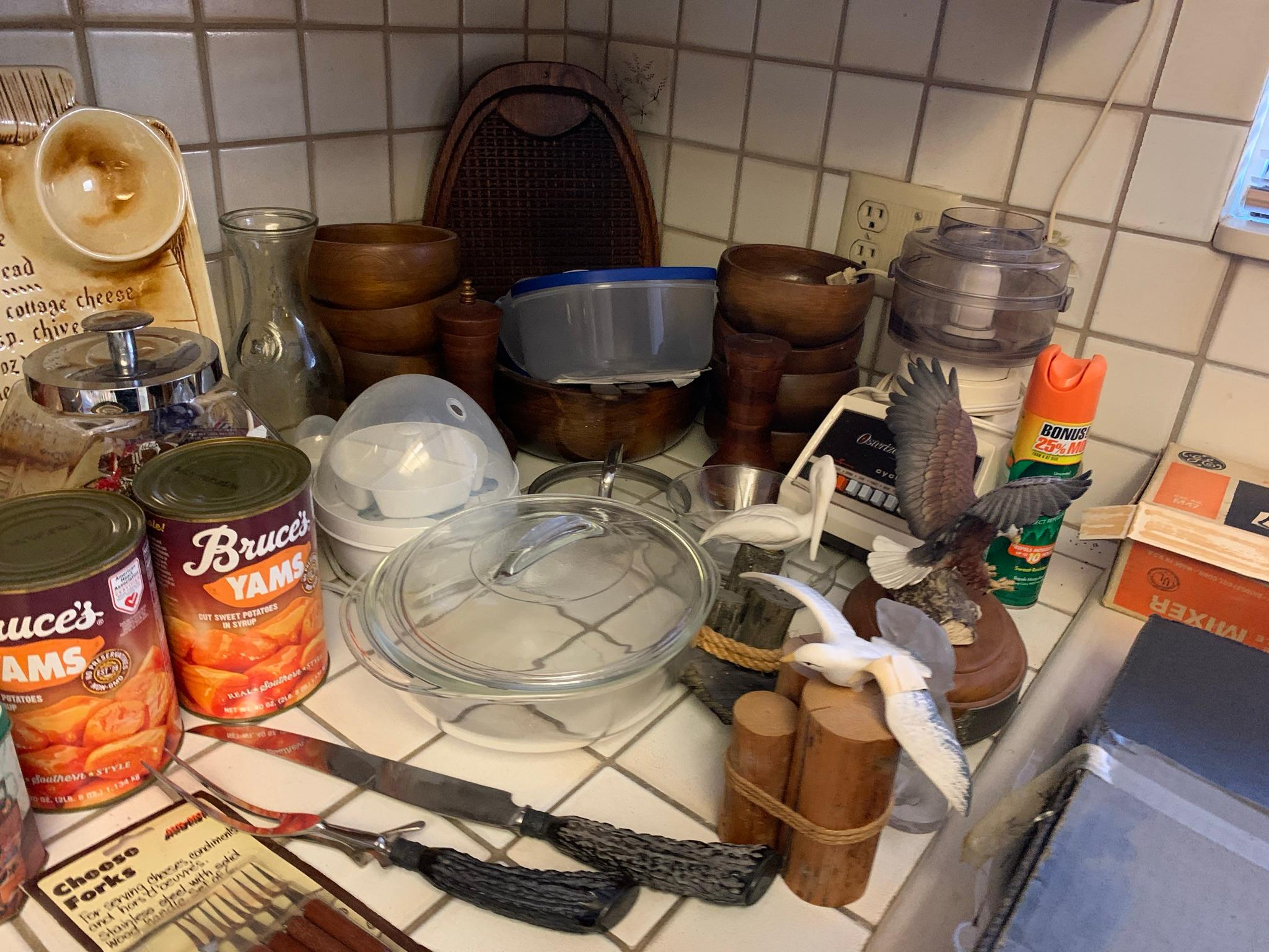 Kitchen Clean Out - Lots of Vintage Kitchen Items, Flatware, Canisters, Small Appliances and More