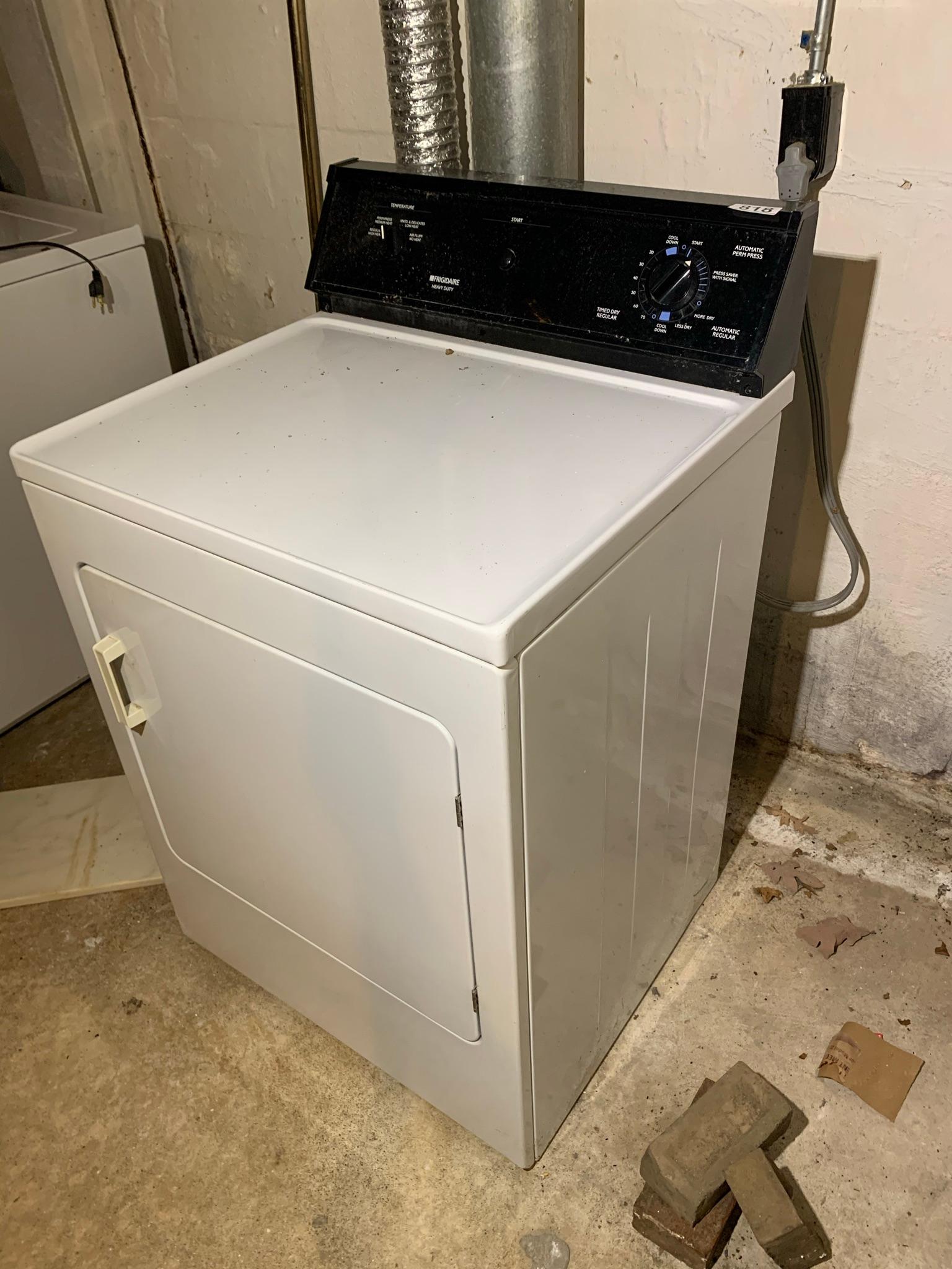 Frigidaire Heavy Duty Dryer Model FDE546DBW0