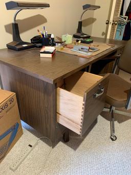 Mid-Century Desk & Office Chair.  Filing Cabinets, Desk Lamps & More