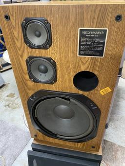 Pair of vintage speakers by Vector Research