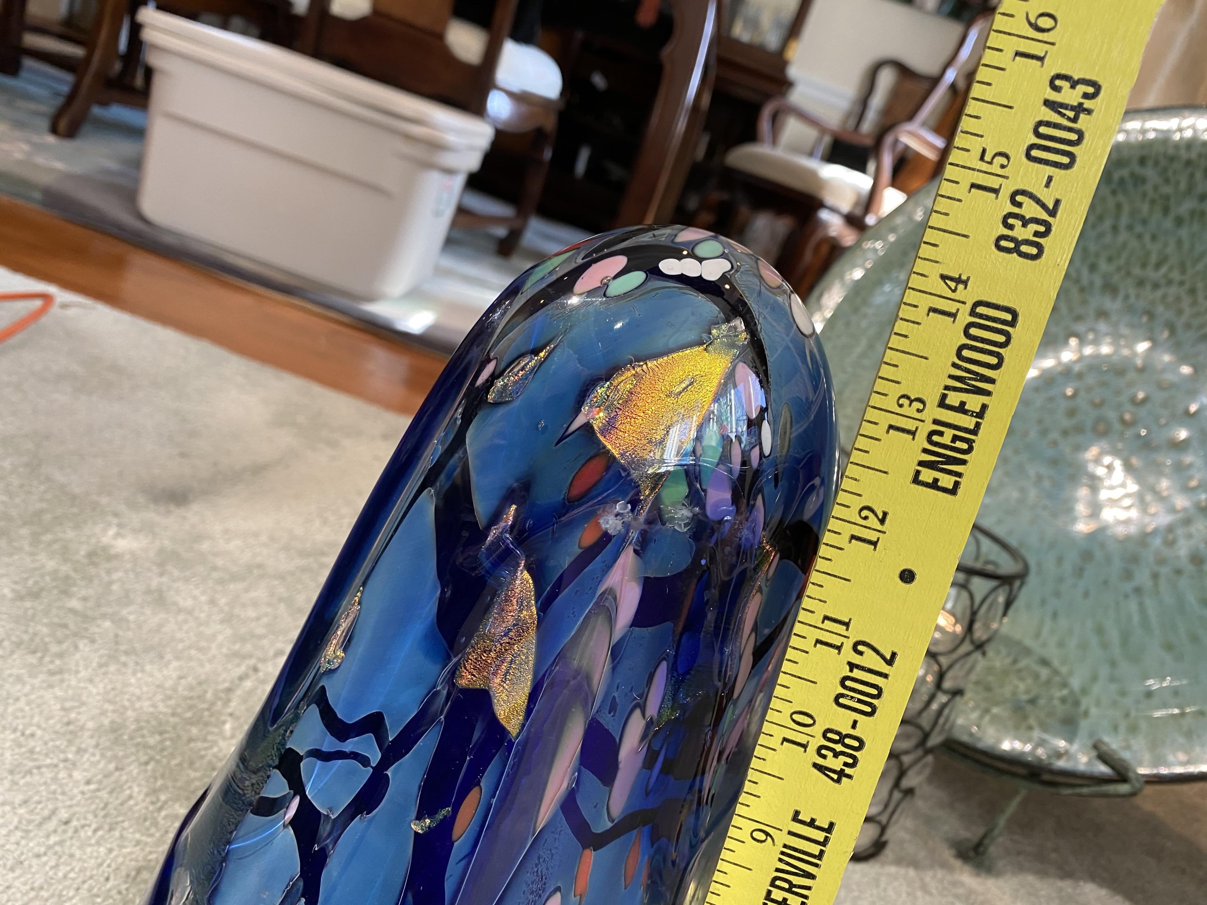 Large globular unsigned art glass piece