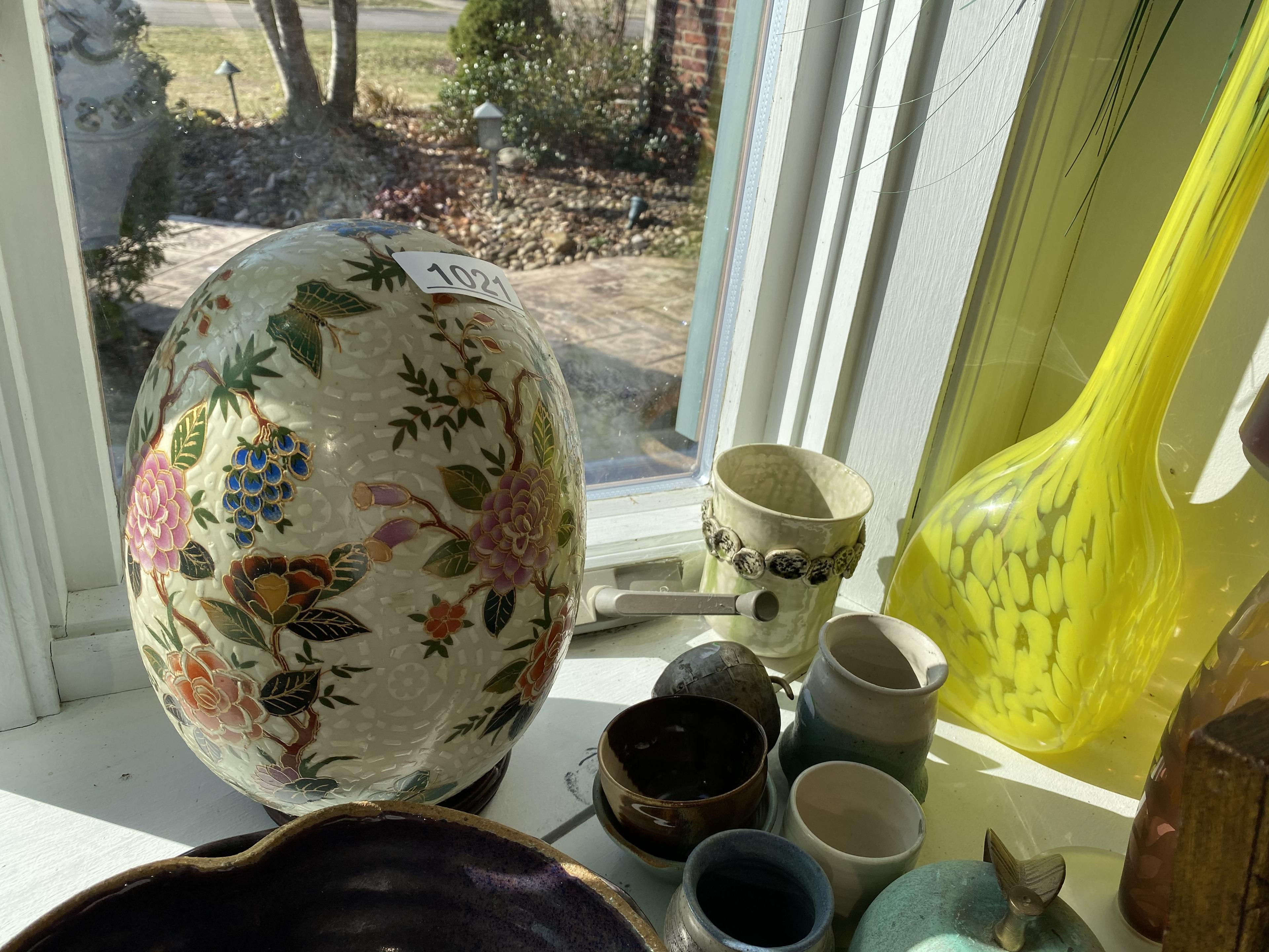 Group lot of assorted art pottery, Wedgwood, art and more