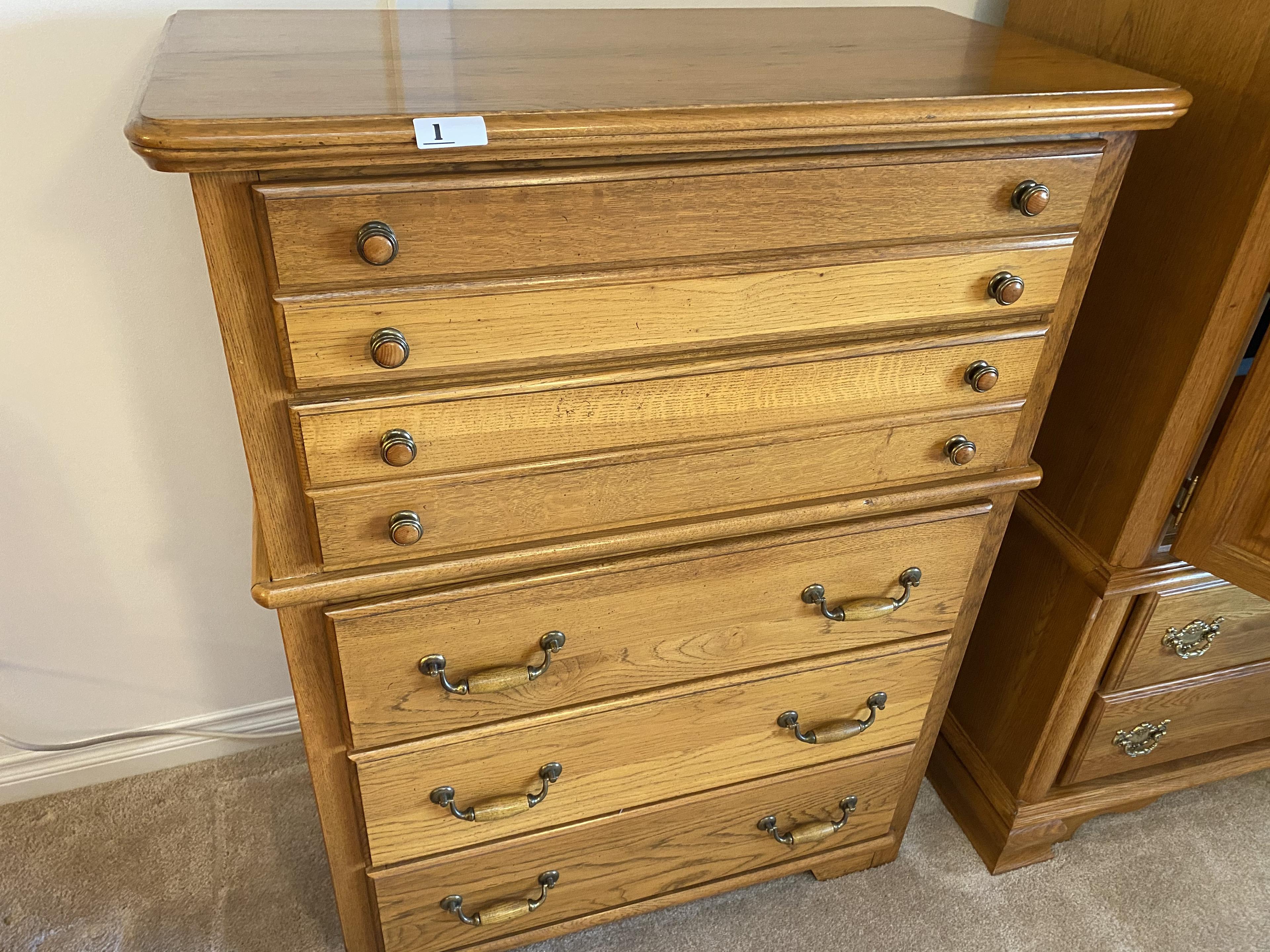 Nice vintage bureau or chest of drawers