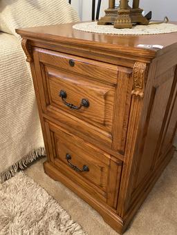 Nice Oak Wooden File Cabinet