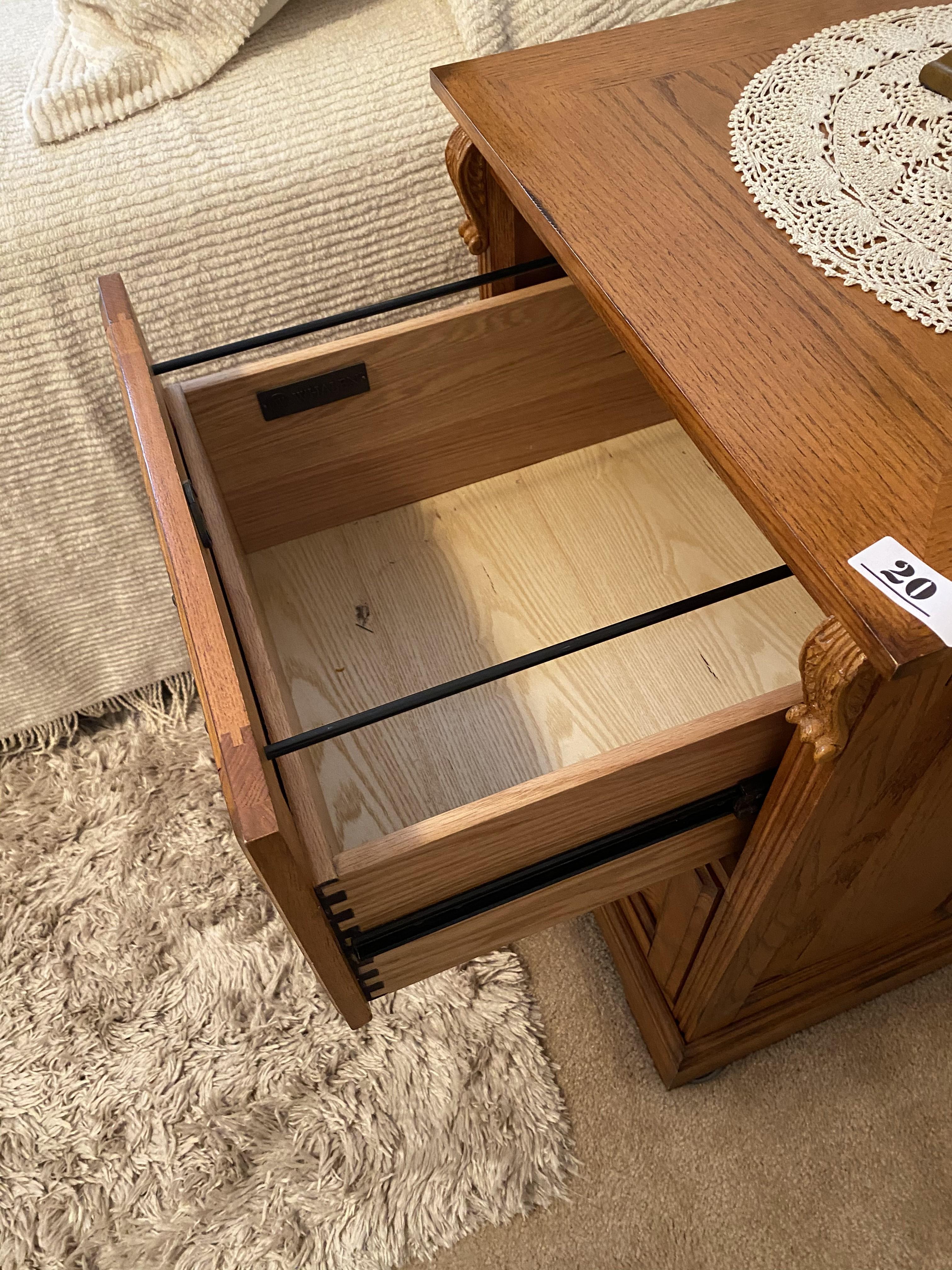 Nice Oak Wooden File Cabinet