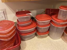 Group lot of tupperware