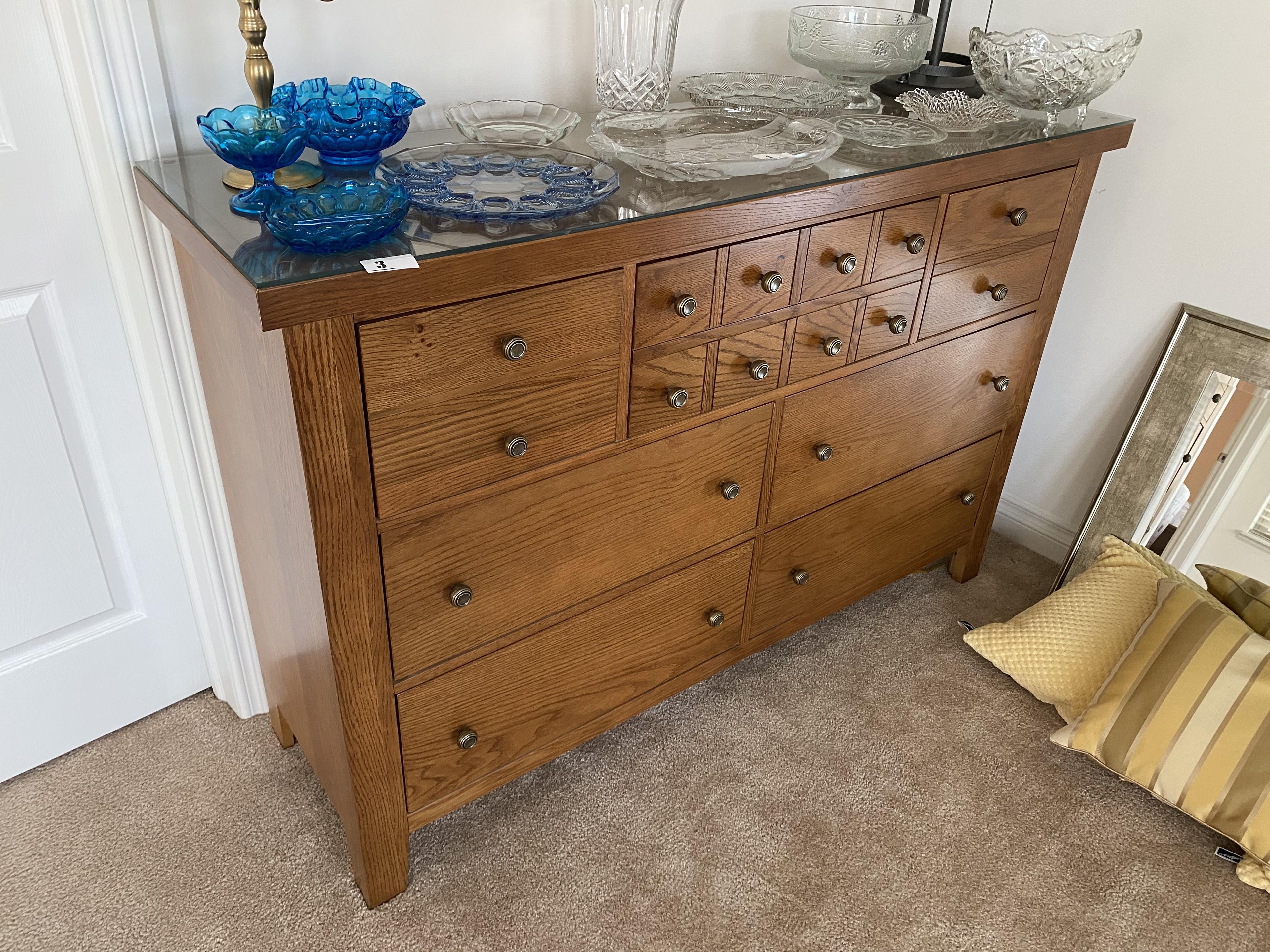 Nice Oak Large Bureau or Dresser