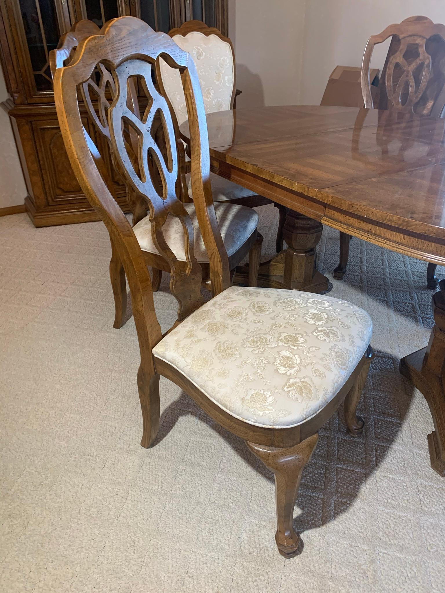 Gorgeous Dining Room Set - Table with 6 Chairs and China Cabinet by Unique