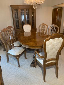 Gorgeous Dining Room Set - Table with 6 Chairs and China Cabinet by Unique