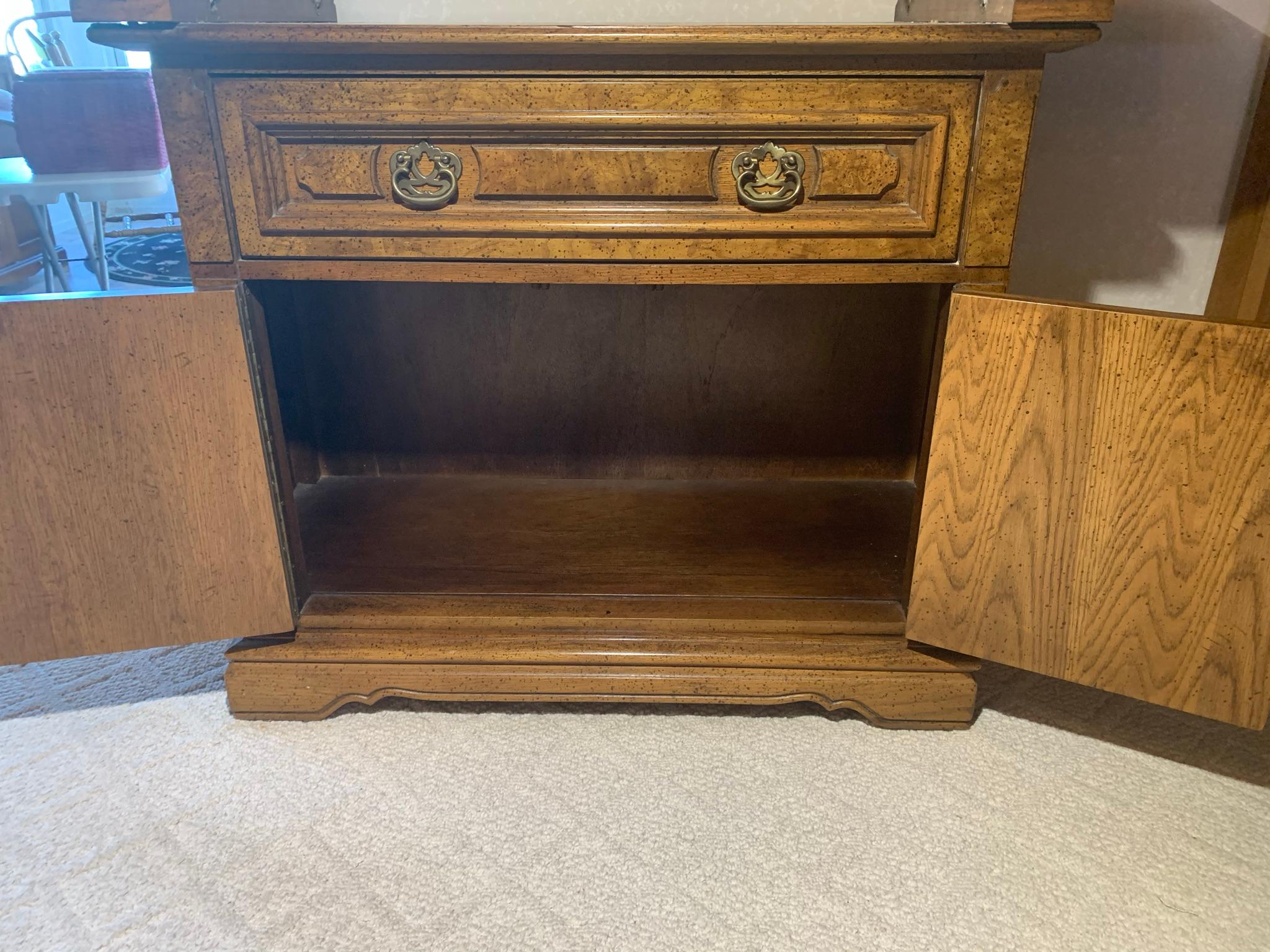 Server / Bar Cabinet with Marble Centerpiece by Unique