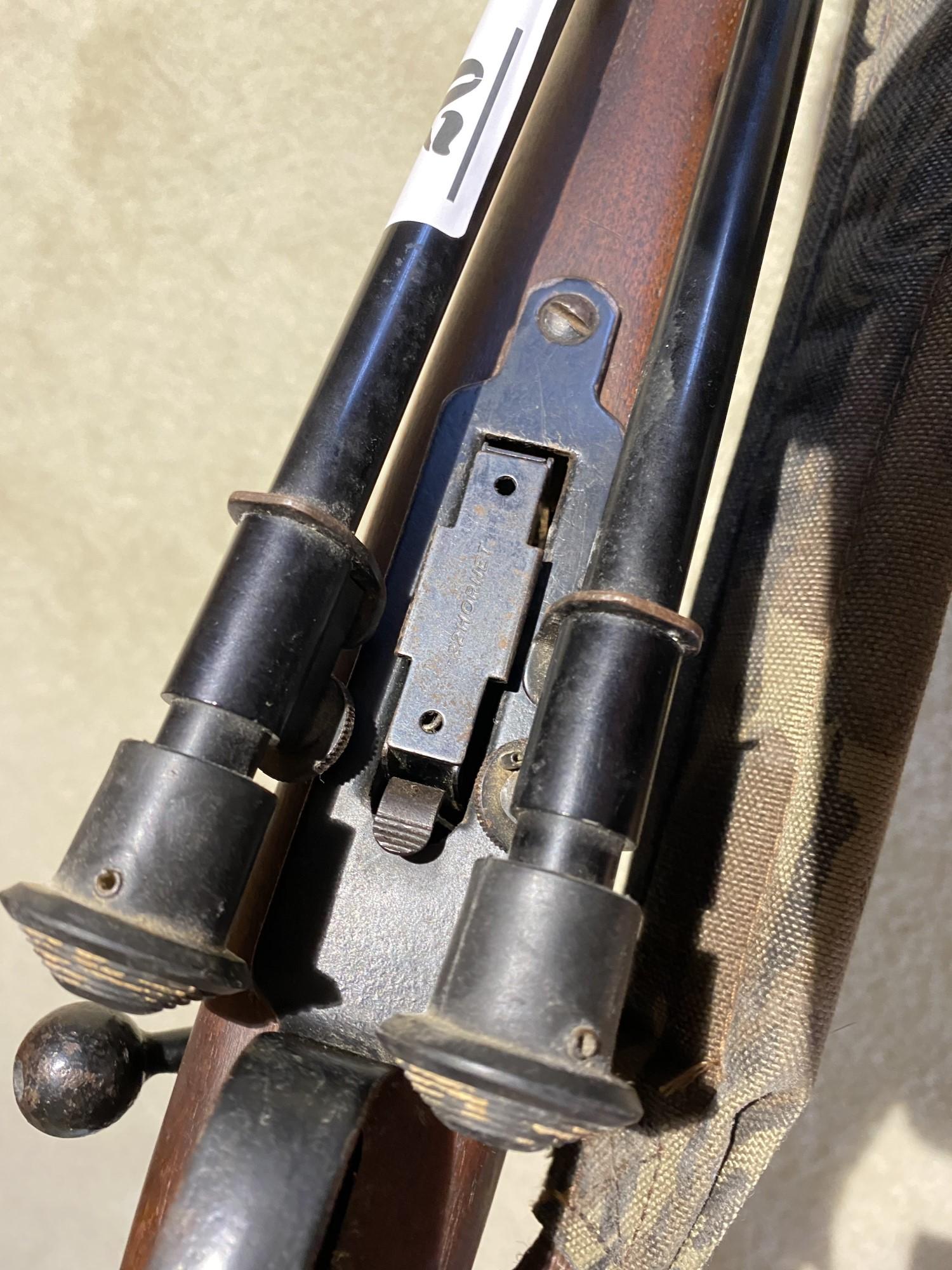 Vintage Savage 22 Hornet Rifle w/Scope on Bipod