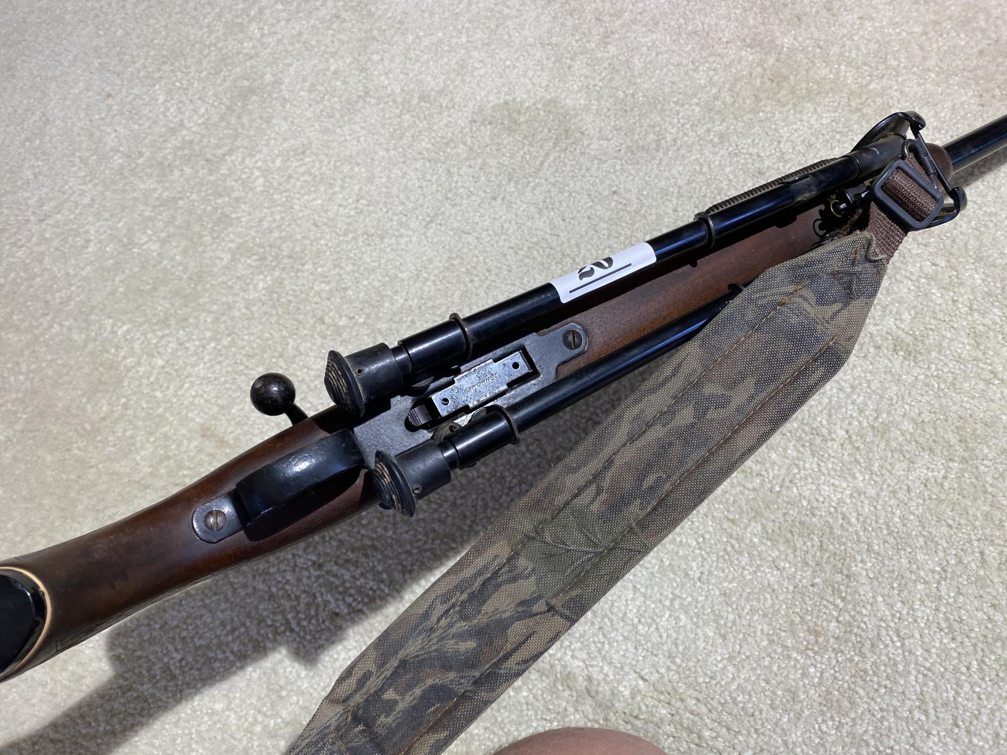 Vintage Savage 22 Hornet Rifle w/Scope on Bipod