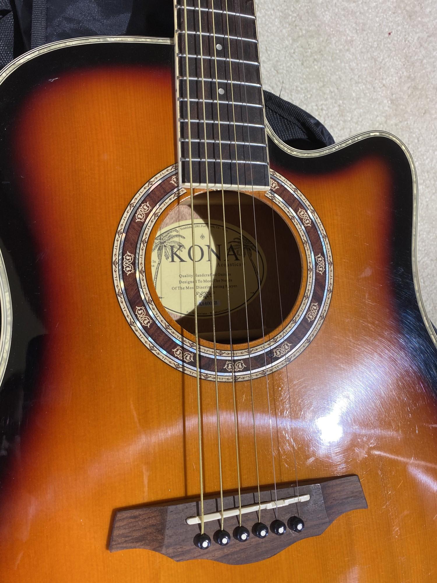 Vintage Acoustic Guitar by Kona