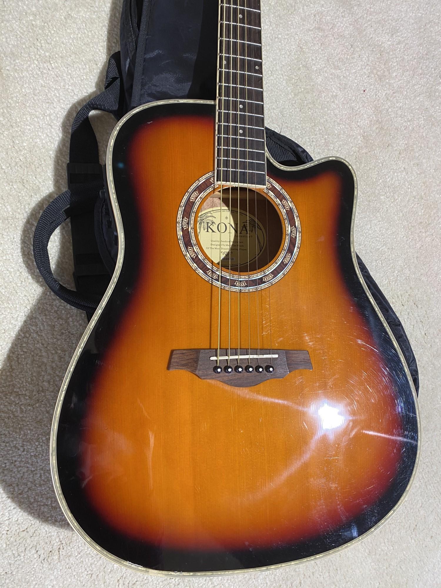 Vintage Acoustic Guitar by Kona
