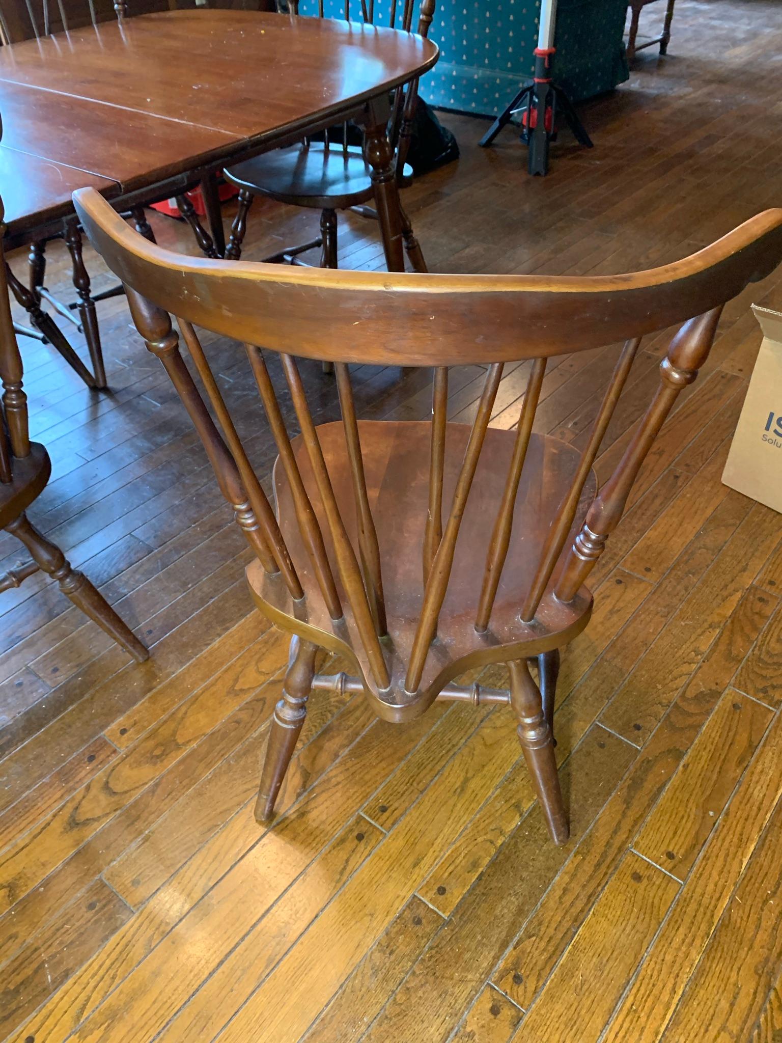 Table with Rod Back Chairs