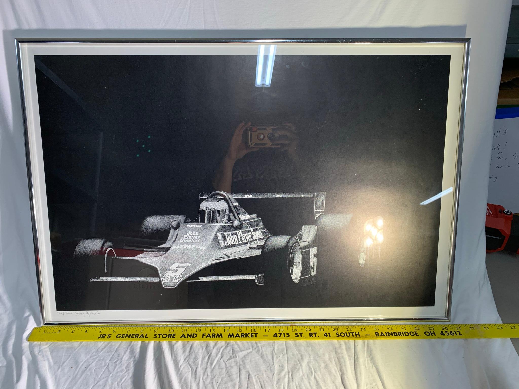 Racing John Player Signed and Numbered Framed Print