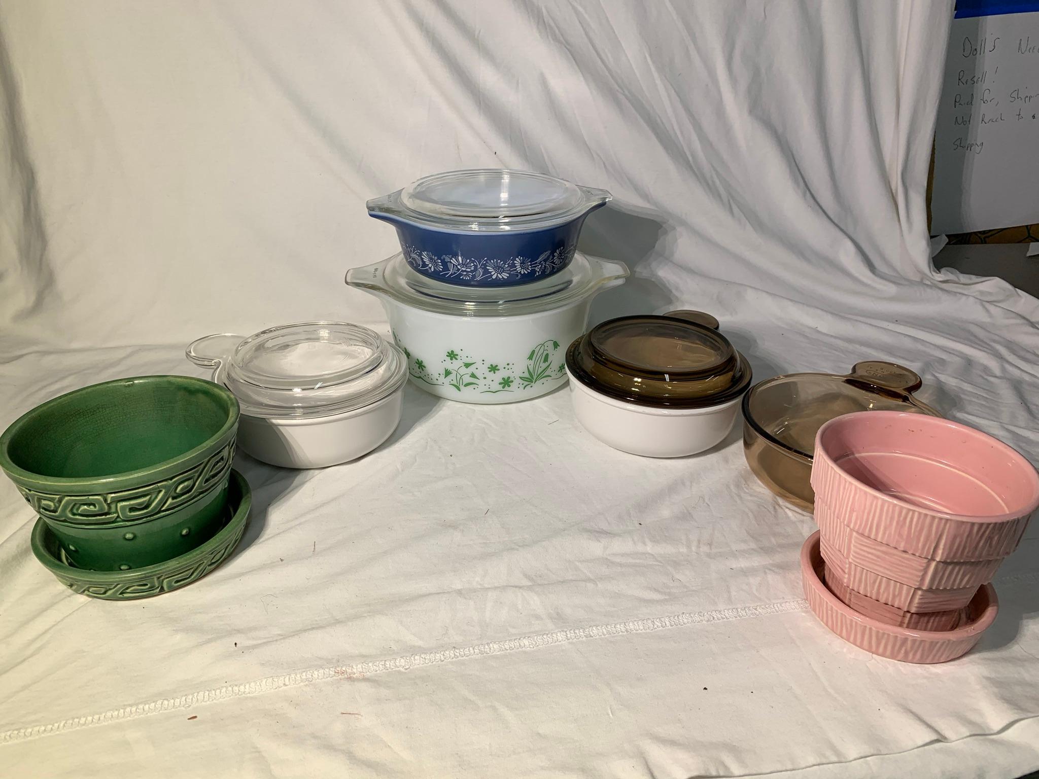 McCoy Pottery, Corning Ware, & Pyrex Dishes