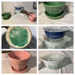 McCoy Pottery, Corning Ware, & Pyrex Dishes