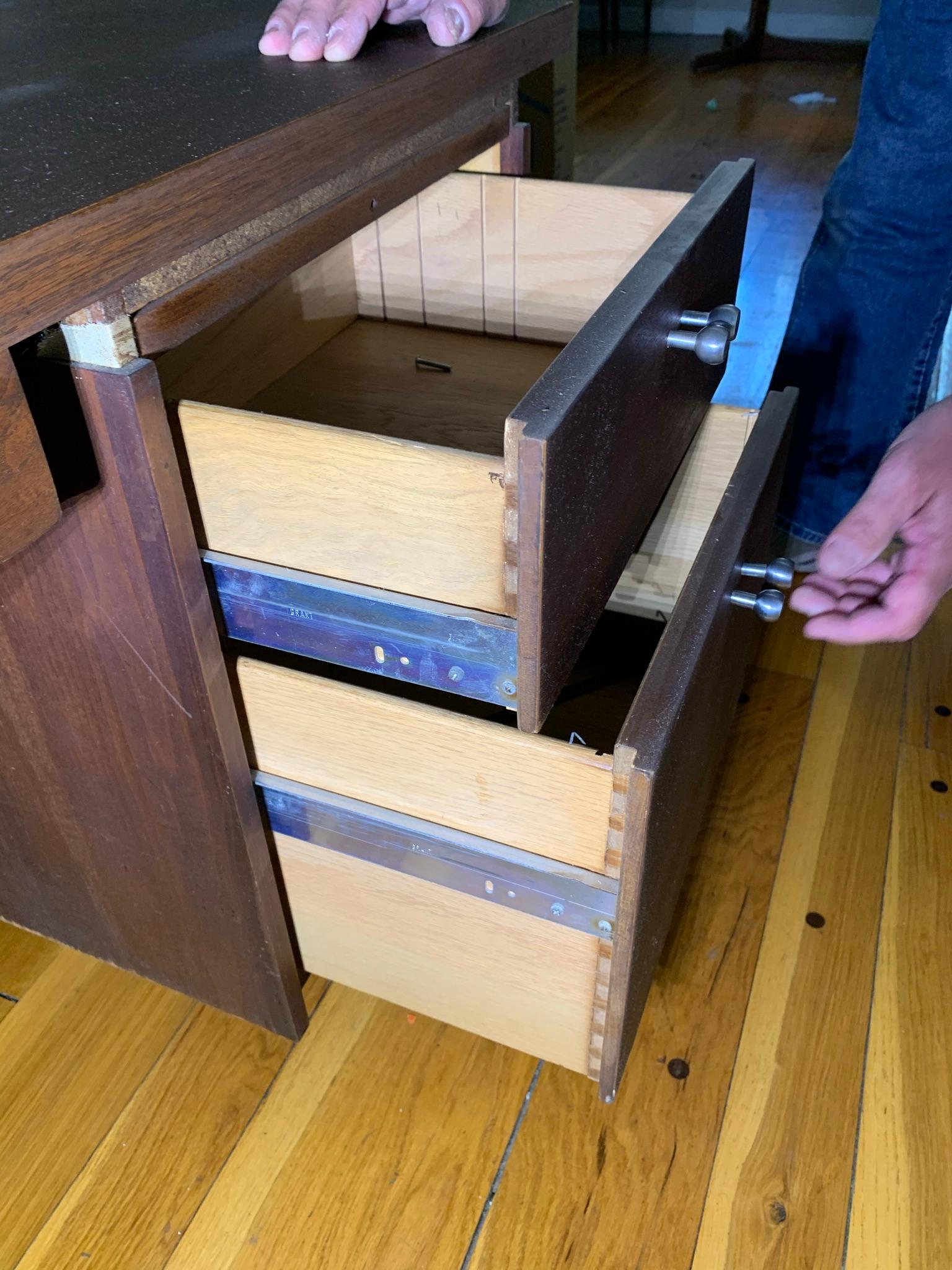 Walnut Mid-century Modern Desk