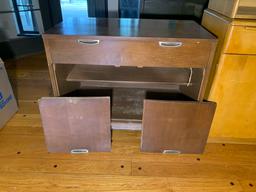 2 Door Cabinet with Drawer by Broyhill Premier w/walnut veneer