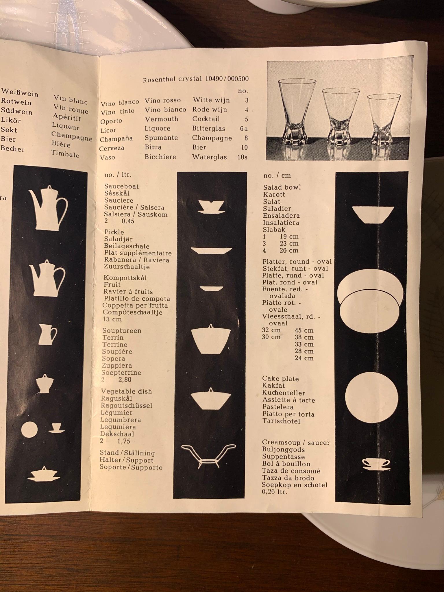 92 Piece Rosenthal Studio-Line German Made China