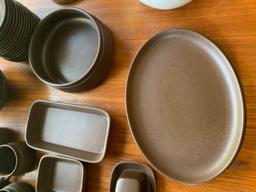 Langley English Made Modern Stoneware Dining set