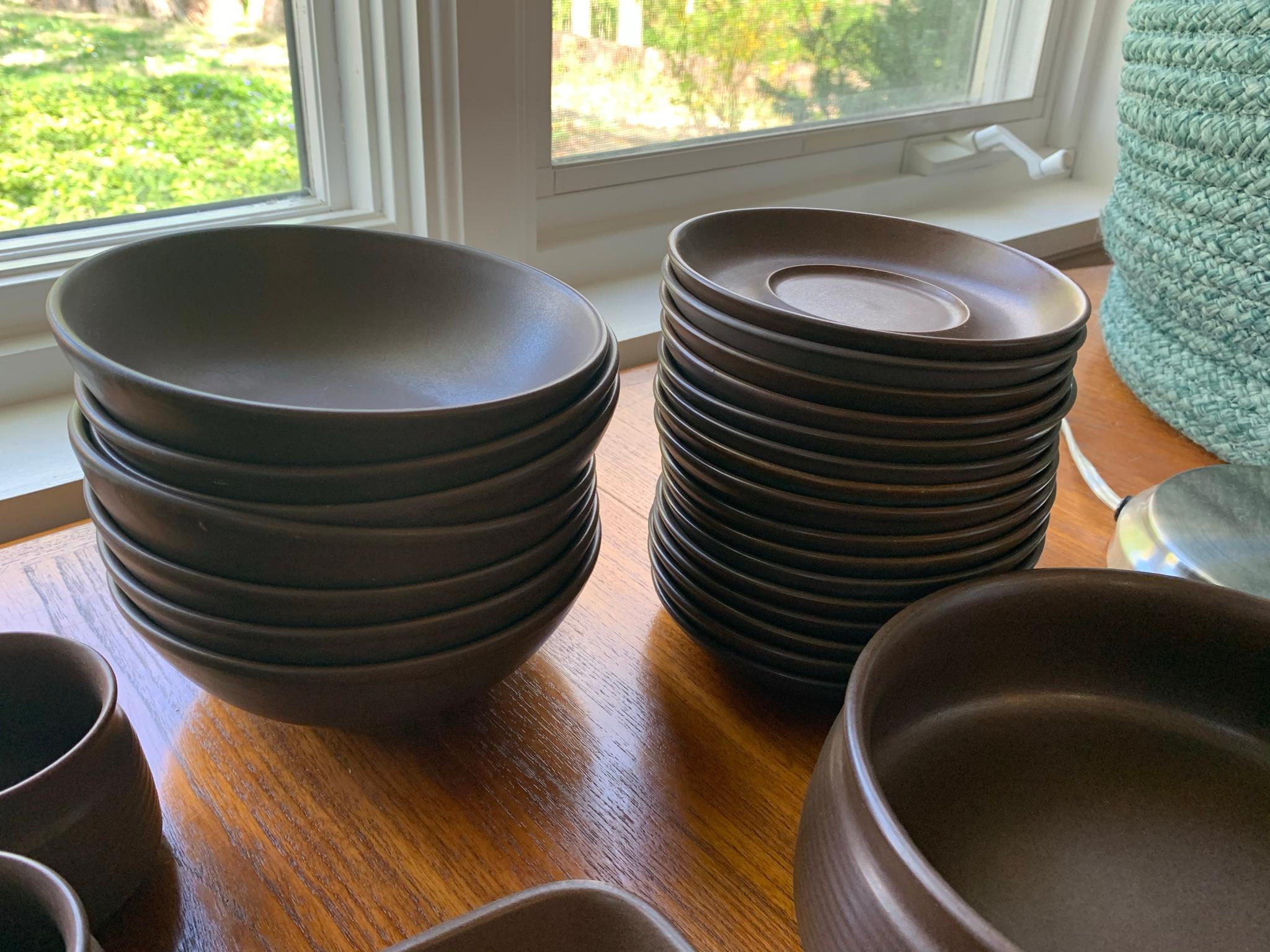 Langley English Made Modern Stoneware Dining set