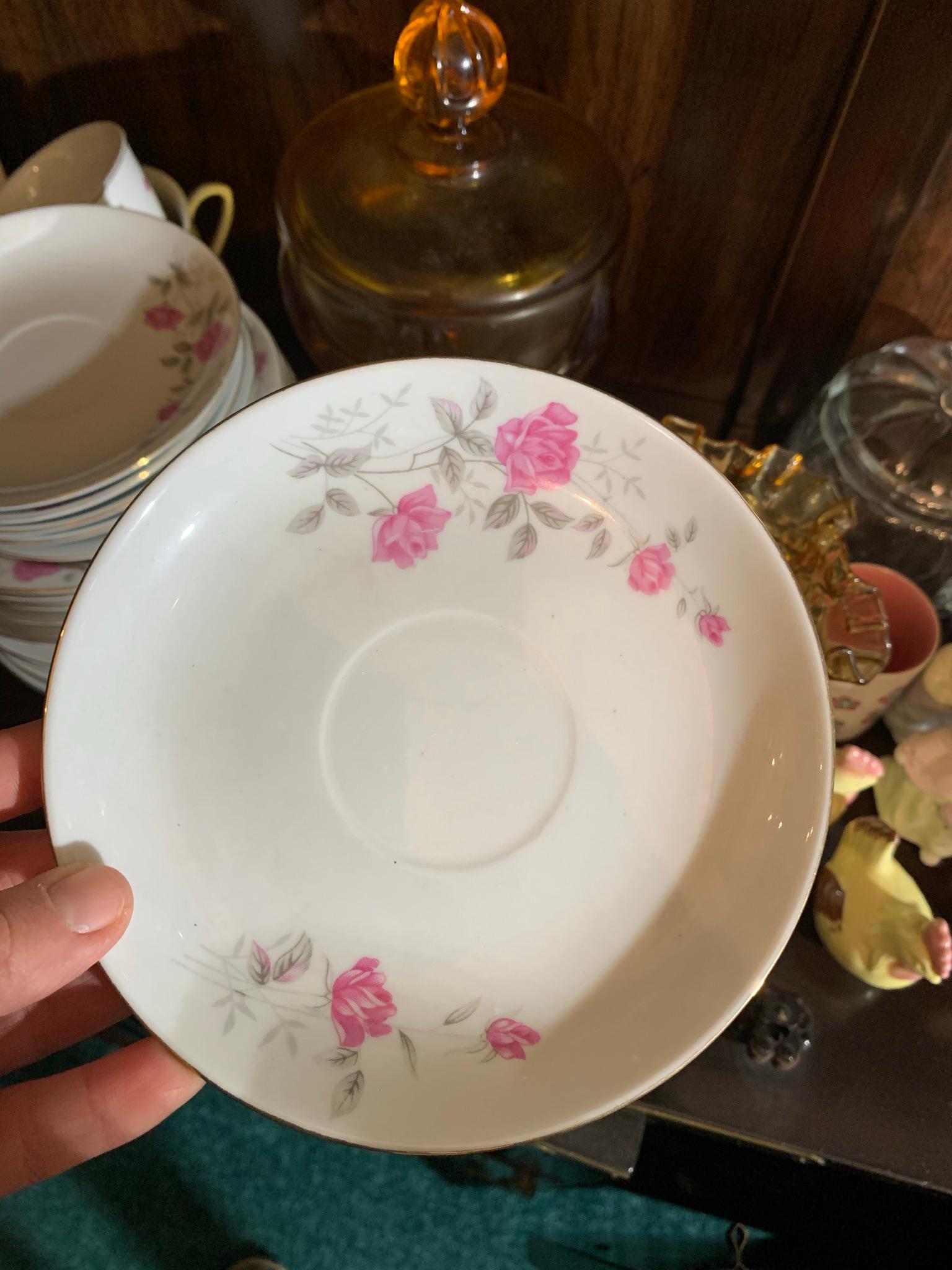 Contents of China Cabinet - Beautiful Stemware, Candle Holders, Northridge China & More