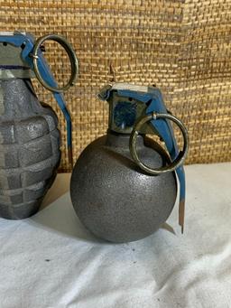 5 Deactivated Military Grenades.