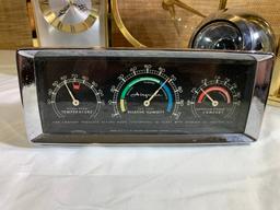 Vintage AirGuide Temperature Desktop Weather Station, Vintage Clocks & Light .