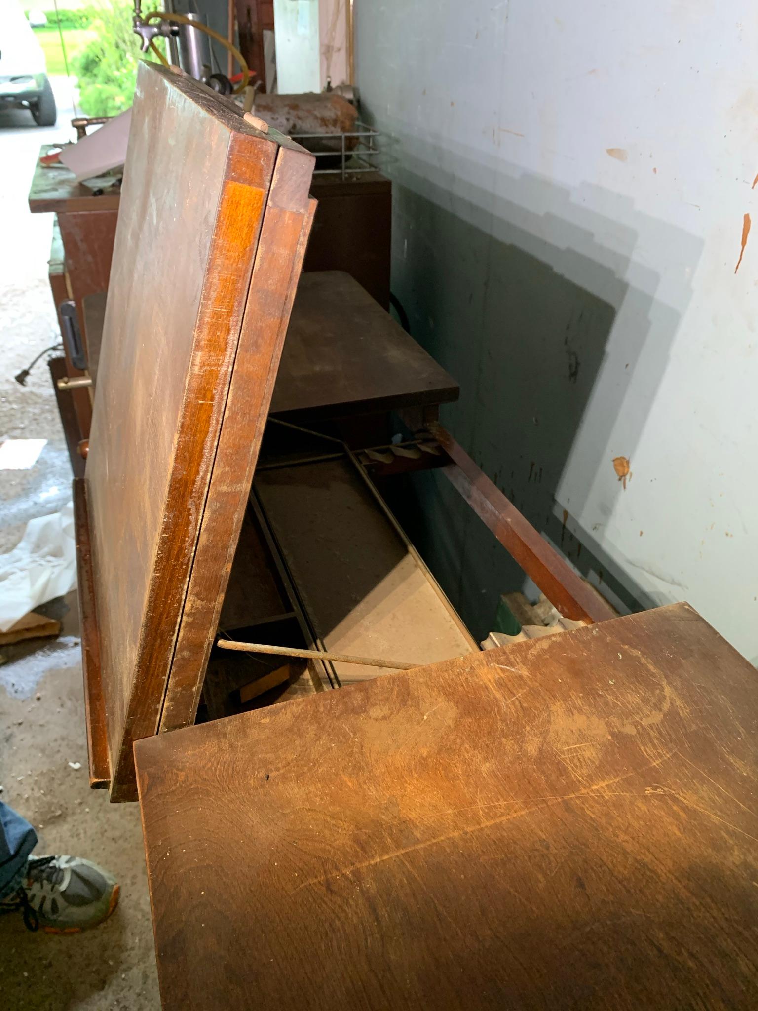 Unusual Stickley Brothers Industrial Table.