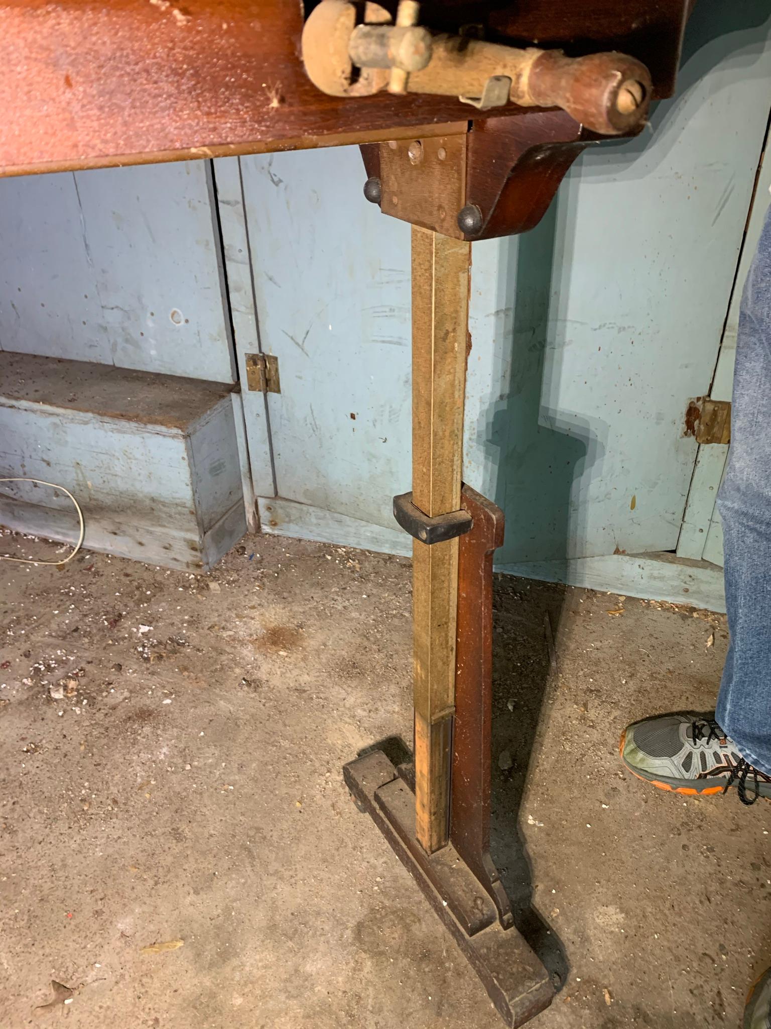 Unusual Stickley Brothers Industrial Table.