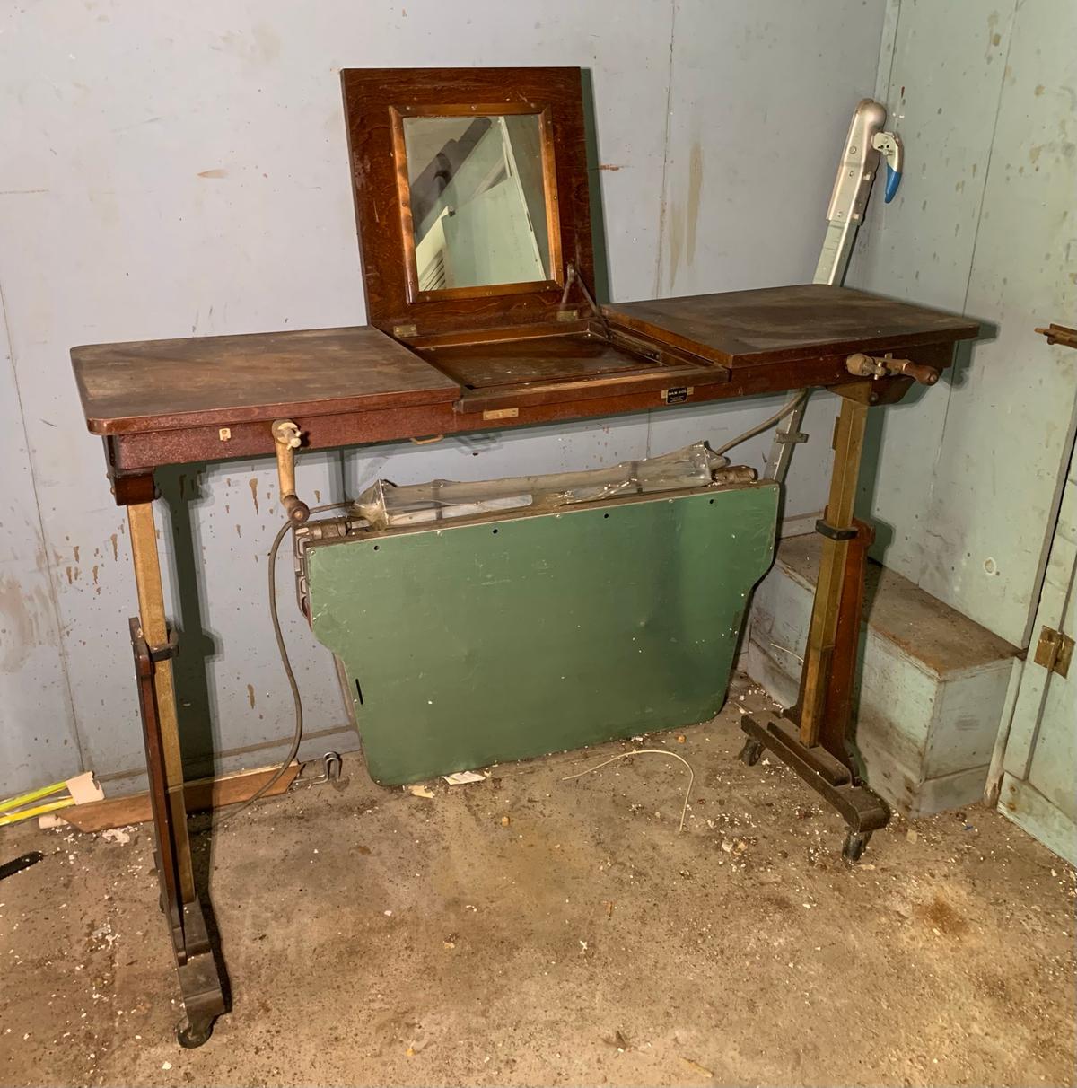 Unusual Stickley Brothers Industrial Table.