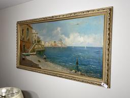 Vintage Oil on Board Painting - Federico Morello