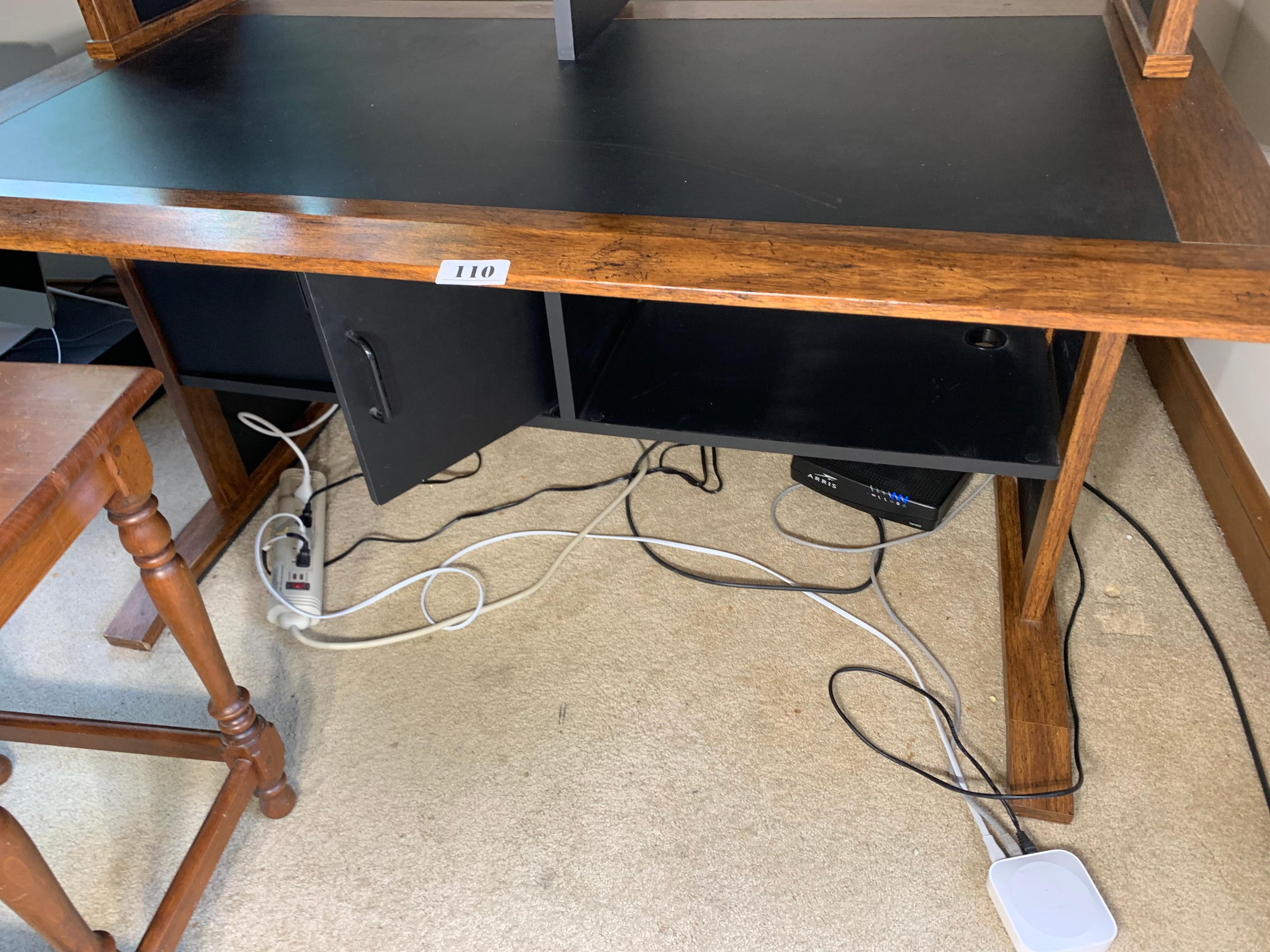 Wooden computer office desk