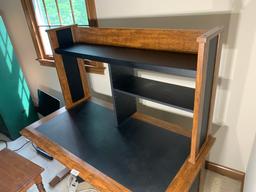 Wooden computer office desk