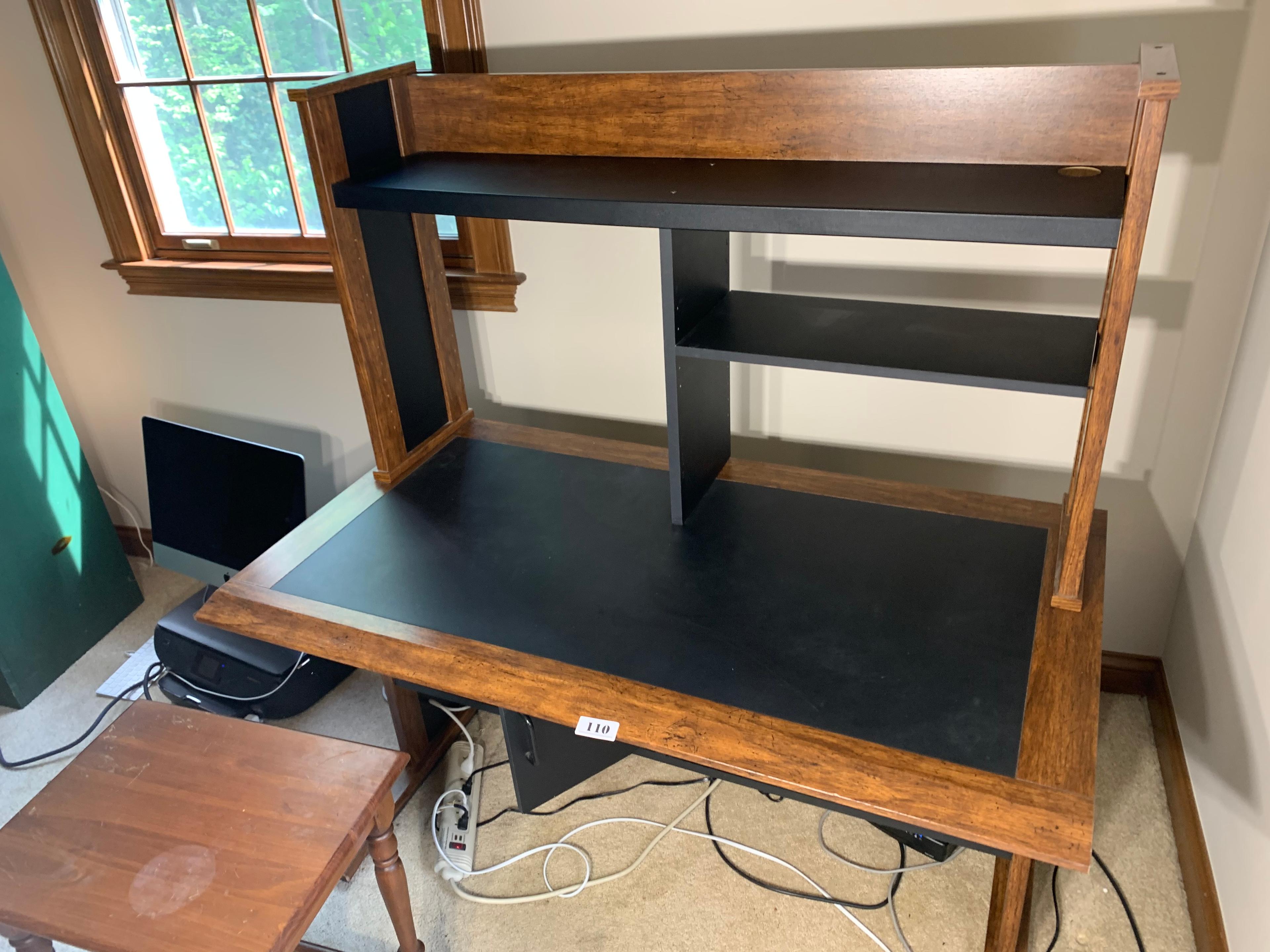 Wooden computer office desk