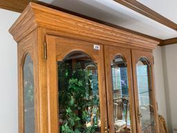 Vintage Oak China Cabinet