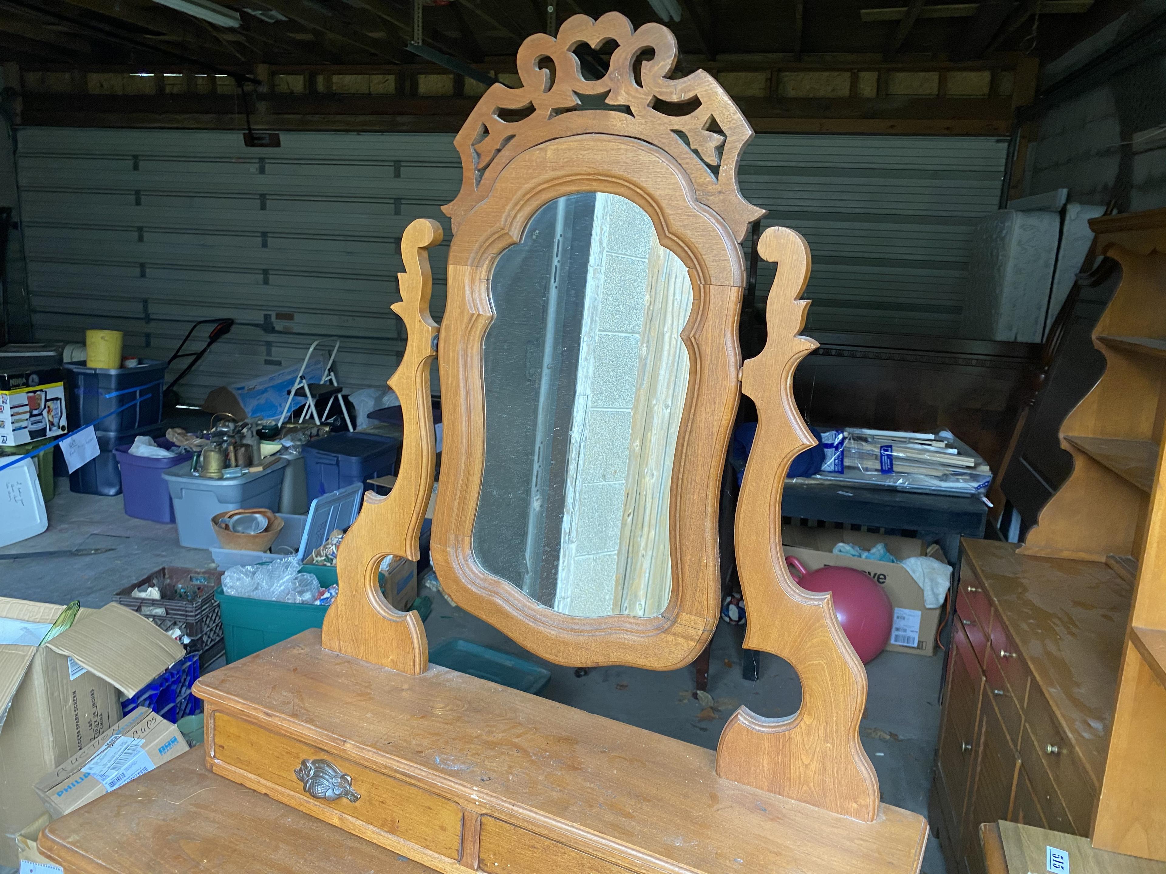 Antique Dresser with Mirror