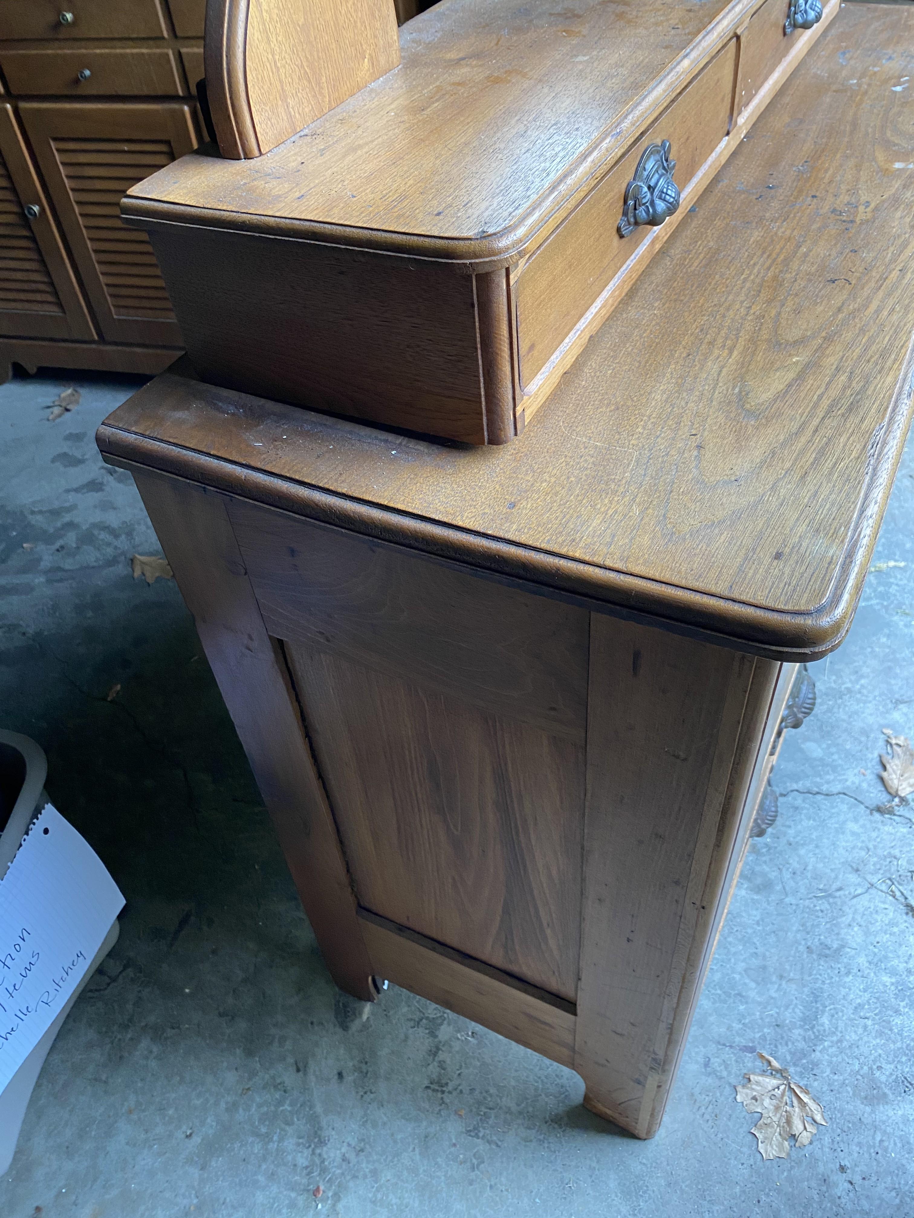 Antique Dresser with Mirror