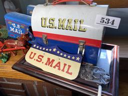 Group of vintage US Postal Service related items