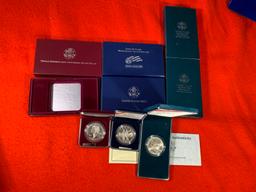 3 Silver Dollar Proof Sets